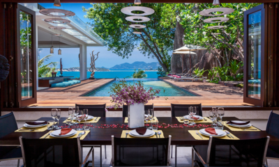 Villa Hin Samui Dining Area with Sea View | Bophut, Koh Samui
