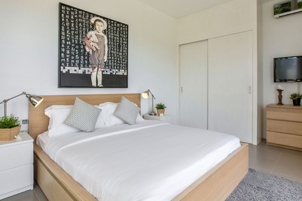 Villa Mullion Cove Bedroom with Lamps | Bophut, Koh Samui Villa Mullion Cove Bedroom with Lamps | Bophut, Koh Samui