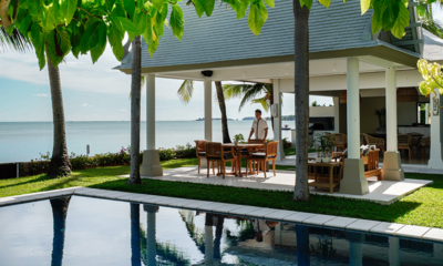 Villa Waterlily Pool Side Seating Area | Koh Samui, Thailand