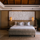 Villa Wayu Bedroom with Hanging Lamps | Maenam, Koh Samui