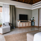 Villa Wayu Bedroom with Seating Area | Maenam, Koh Samui