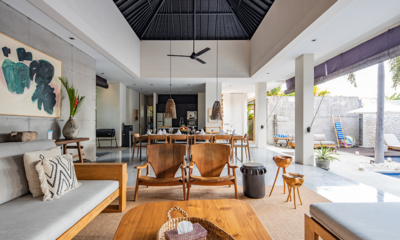 Villa Waha Living and Dining Area with Pool View | Canggu, Bali