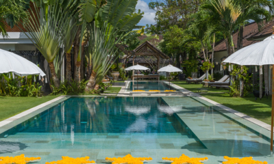 Abaca Villas Pool with Flowers | Seminyak, Bali