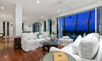 Villa M Living Area at Night | Bophut, Koh Samui