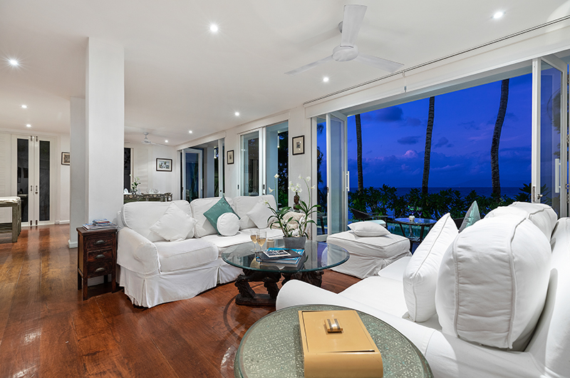 Villa M Living Area at Night | Bophut, Koh Samui