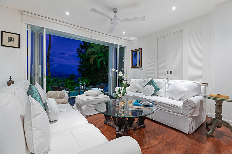 Villa M Family Room at Night | Bophut, Koh Samui