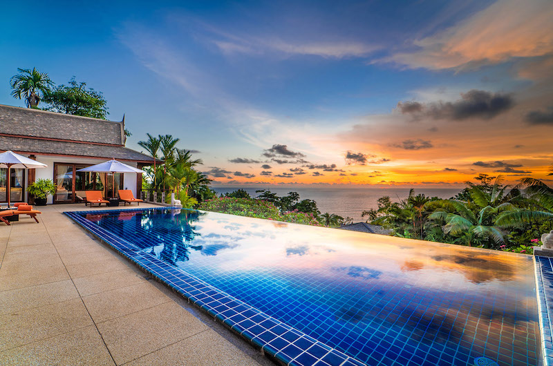 Baan Bon Khao Pool with Sunset Views | Surin, Phuket