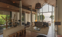 Baan Maprao Indoor Living Area with Sea View | Cape Yamu, Phuket