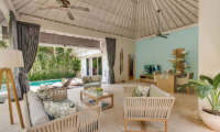4s Villas Villa Sky Living Area with Pool View | Seminyak, Bali