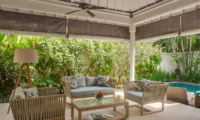 4s Villas Villa Sky Indoor Living Area with Pool View | Seminyak, Bali