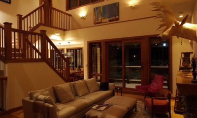 Annabel Living Room with Up Stairs | Hirafu, Niseko