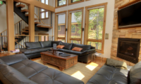 Asahi Lodge Living Area with TV | Hirafu, Niseko