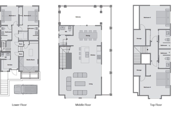 Byakko Floorplan | Hirafu Izumikyo 1, Niseko