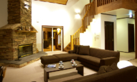 Casa La Mount Living Room with Fireplace | Annupuri, Niseko