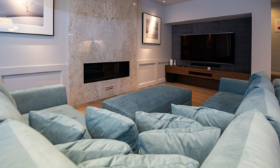 Shirokuma Chalets One Living Area with TV | Hirafu, Niseko