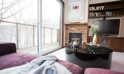 Toshokan Townhouses Living Room | Middle Hirafu Village, Niseko