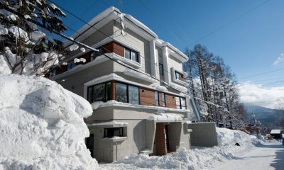 Yutaka Townhouses Entrance | Middle Hirafu Village, Niseko