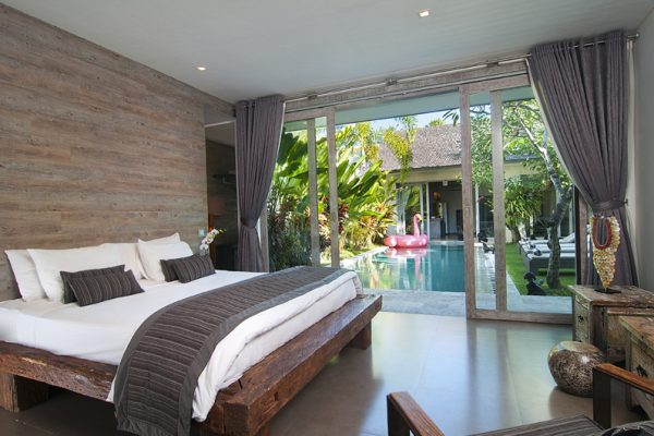 Villa Mia Bedroom with Pool View | Canggu, Bali