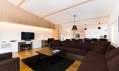 Forest Estate Living And Dining Area | Middle Hirafu Village, Niseko
