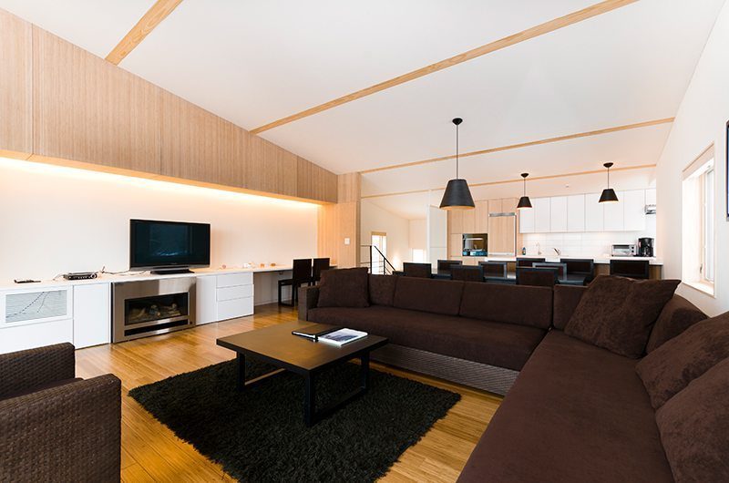 Forest Estate Living And Dining Area | Middle Hirafu Village, Niseko