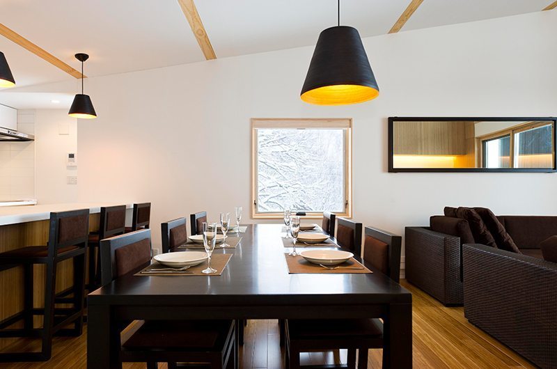 Forest Estate Dining Area And Breakfast Bar | Middle Hirafu Village, Niseko