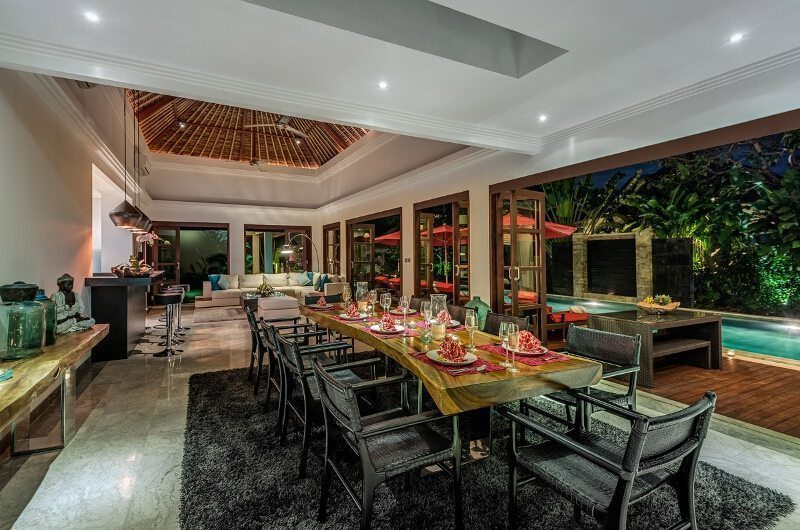 The Residence Villa Nilaya Residence Dining Area | Seminyak, Bali