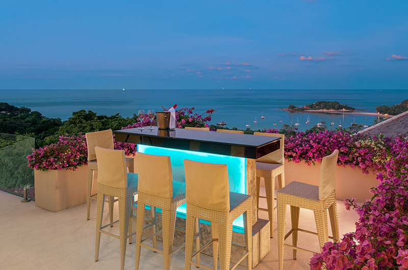 Baan Bon Khao Samui Open Plan Bar Counter with View | Choeng Mon, Koh Samui