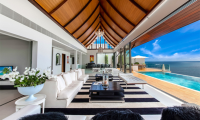 Villa Paradiso Indoor Living Area with Sea View | Naithon, Phuket