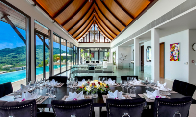 Villa Paradiso Indoor Dining Area with Sea View | Naithon, Phuket