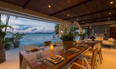 Baan Capo Dining Area with Pool and Sea View | Bang Rak, Koh Samui