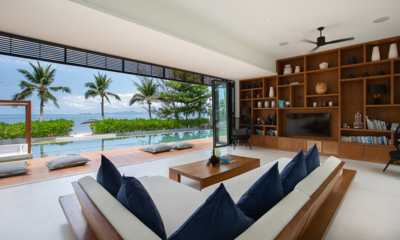 Villa Malouna Living Area with TV | Bang Por, Koh Samui