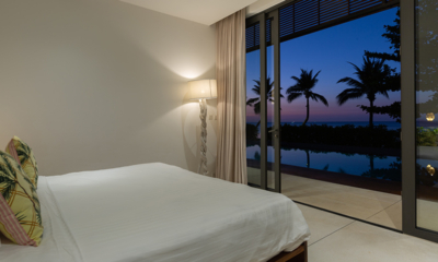 Villa Malouna Bedroom One at Night | Bang Por, Koh Samui