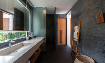Villa Malouna Bathroom Five with Mirror | Bang Por, Koh Samui