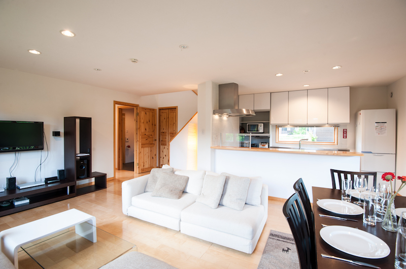 The Chalets At Country Resort Ishikari Living Area | Hirafu, Niseko