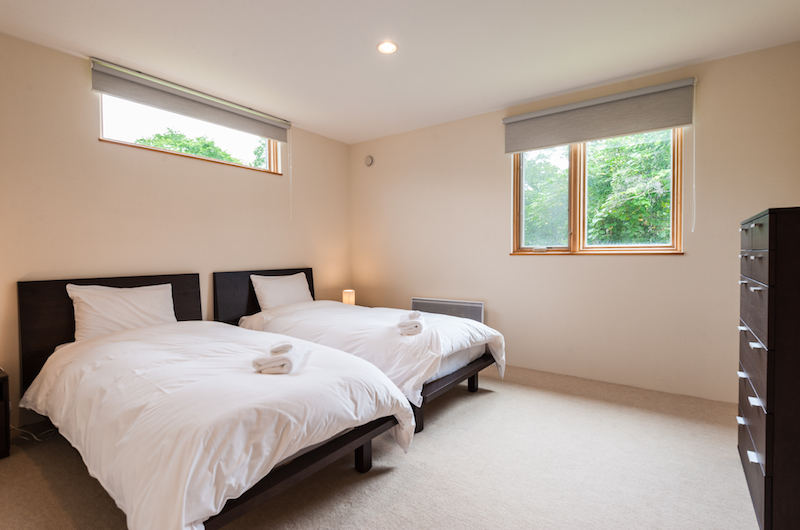 The Chalets At Country Resort Shimano Twin Bedroom Area | Hirafu, Niseko