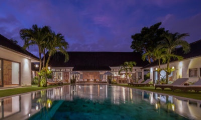Abaca Villas Villa Iluh Pool at Night | Seminyak, Bali
