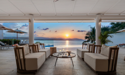 Villa Peace Open Plan Seating Area with Sunset View | Choeng Mon, Koh Samui