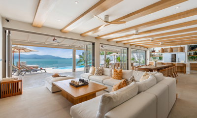 Villa Peace Living Room with Sea View | Choeng Mon, Koh Samui