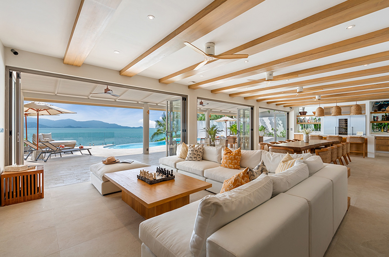 Villa Peace Living Room with Sea View | Choeng Mon, Koh Samui Villa Peace Living Room with Sea View | Choeng Mon, Koh Samui