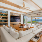 Villa Peace Living Room with TV and Sea View | Choeng Mon, Koh Samui