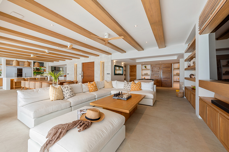 Villa Peace Living Room with TV | Choeng Mon, Koh Samui