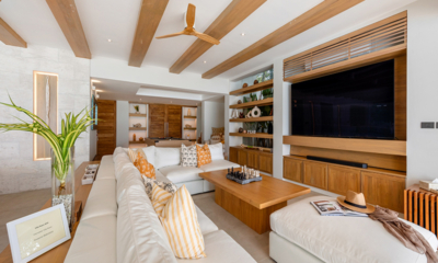 Villa Peace Living Area with TV | Choeng Mon, Koh Samui