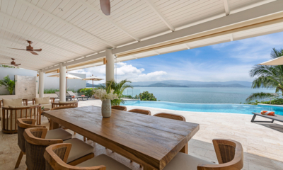 Villa Peace Dining Area with Sea View | Choeng Mon, Koh Samui