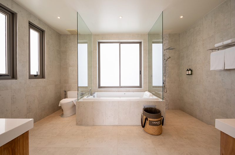 Villa Peace Master Bathroom One Bathtub | Choeng Mon, Koh Samui