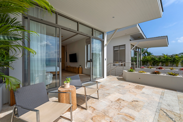 Villa Peace Master Bedroom One Balcony View | Choeng Mon, Koh Samui Villa Peace Master Bedroom One Balcony View | Choeng Mon, Koh Samui