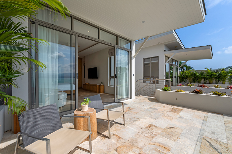Villa Peace Master Bedroom One Balcony View | Choeng Mon, Koh Samui