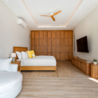 Villa Peace Master Bedroom Two with TV | Choeng Mon, Koh Samui