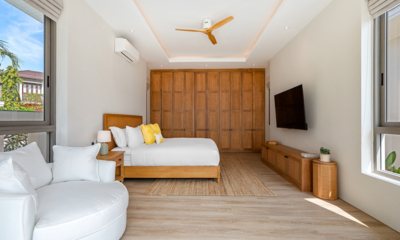 Villa Peace Master Bedroom Two with TV | Choeng Mon, Koh Samui