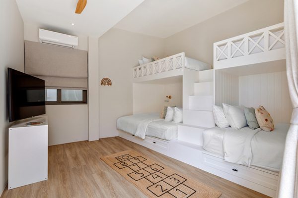 Villa Peace Kids Room with Bunk Beds and TV | Choeng Mon, Koh Samui Villa Peace Kids Room with Bunk Beds and TV | Choeng Mon, Koh Samui