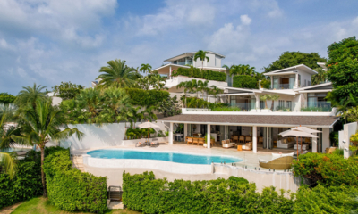Villa Peace Gardens and Pool from Far | Choeng Mon, Koh Samui